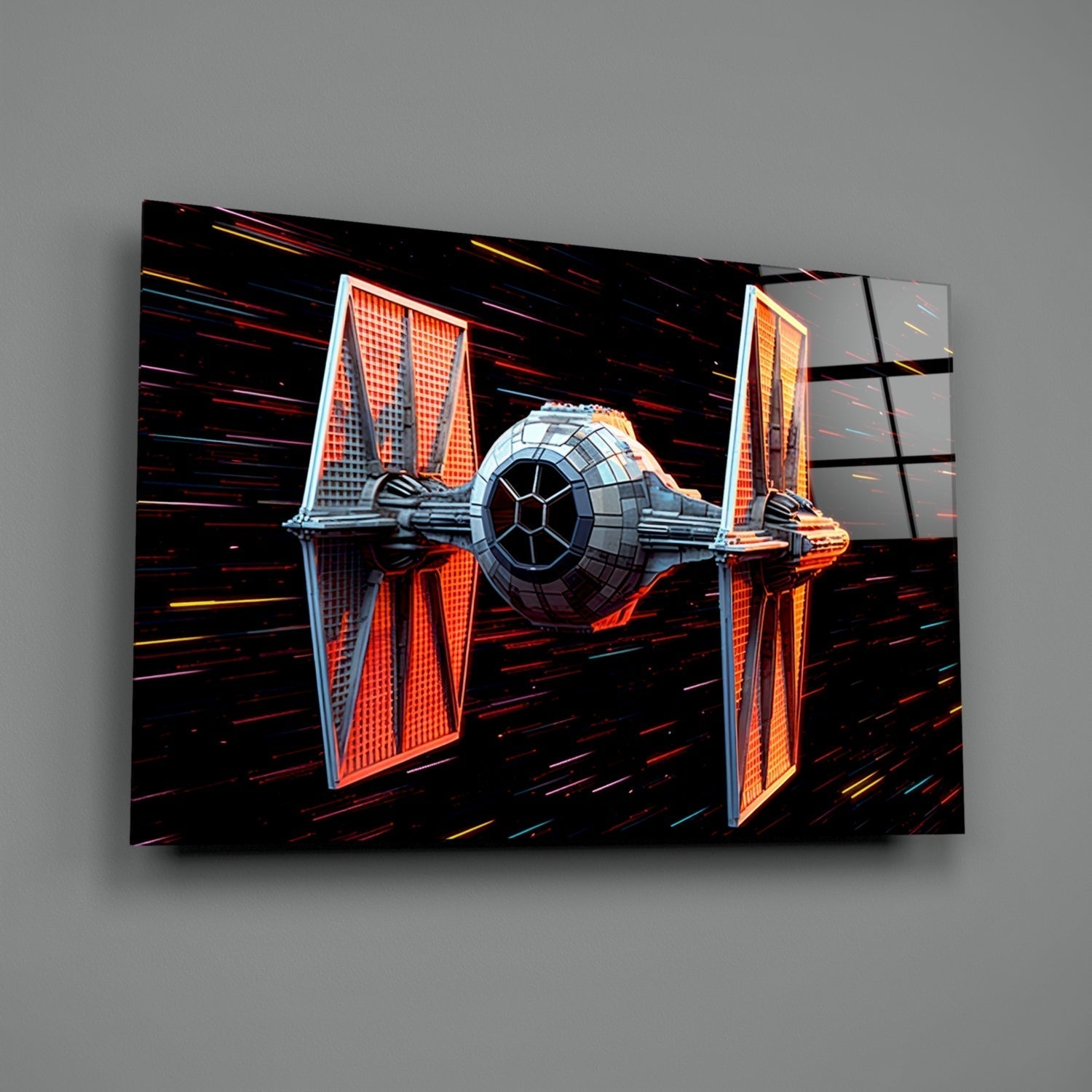 Tƒ±e Fighter Glass Wall Art || Designer Collection