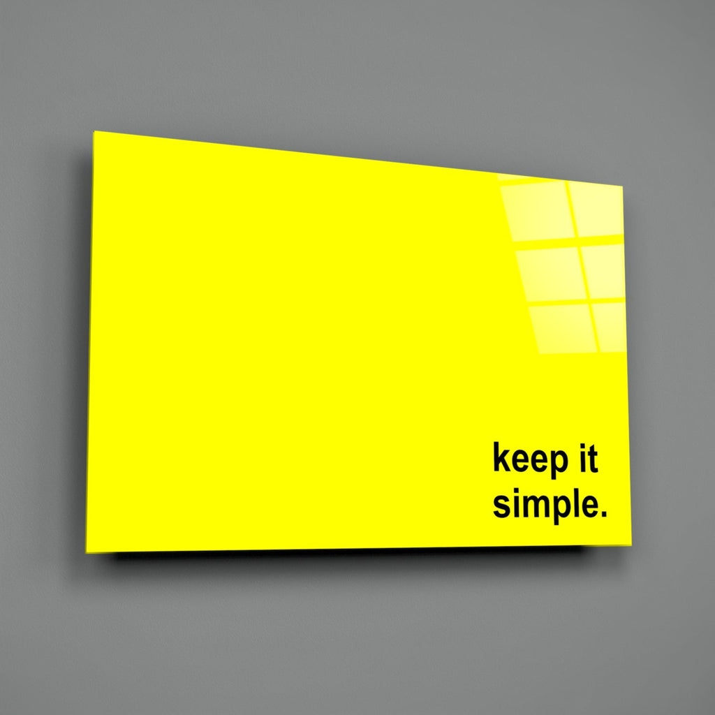 Simple Glass Wall Art || Designer Collection