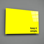 Simple Glass Wall Art || Designer Collection