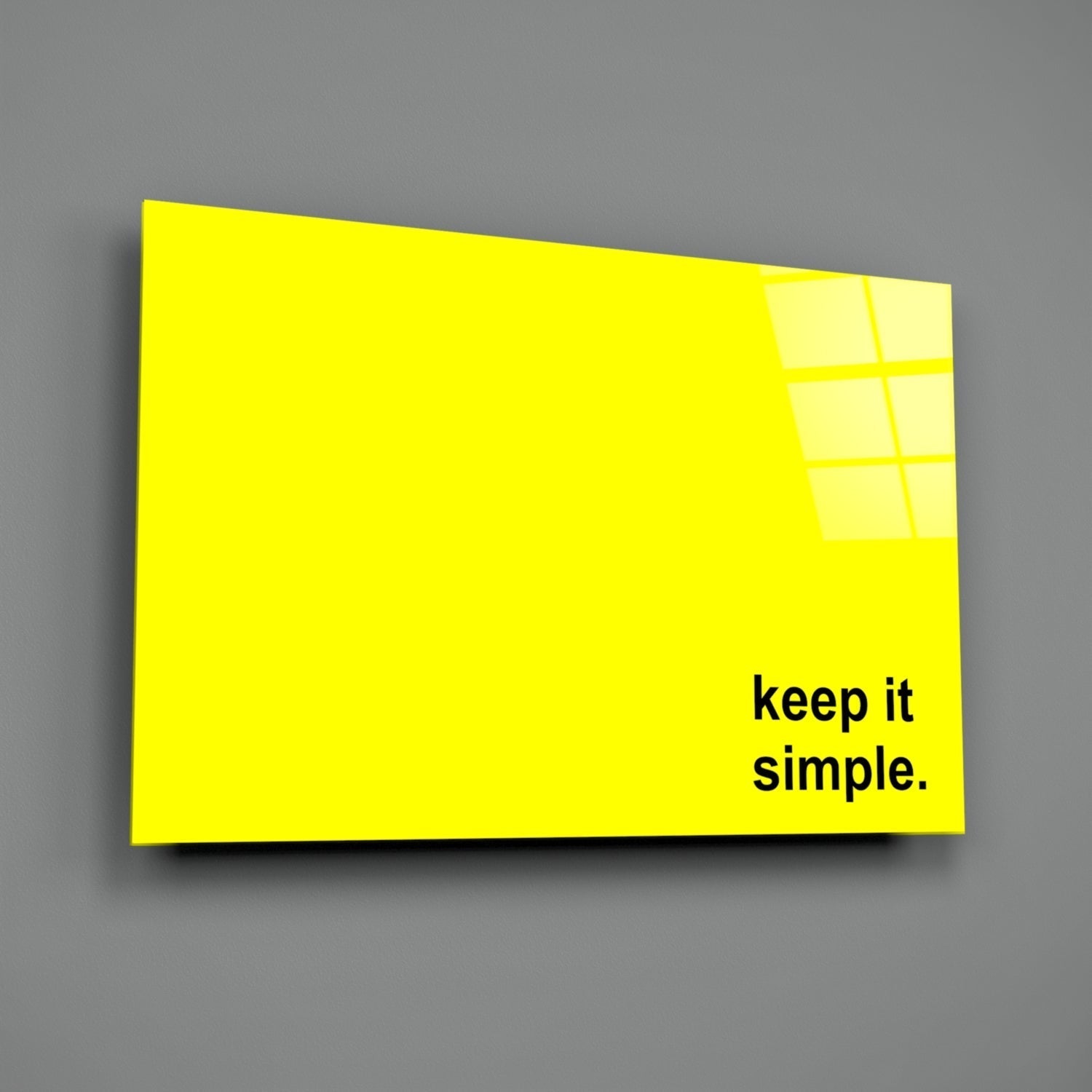 Simple Glass Wall Art || Designer Collection