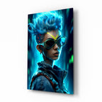 Cyberpunk Glass Wall Art || Designer Collection
