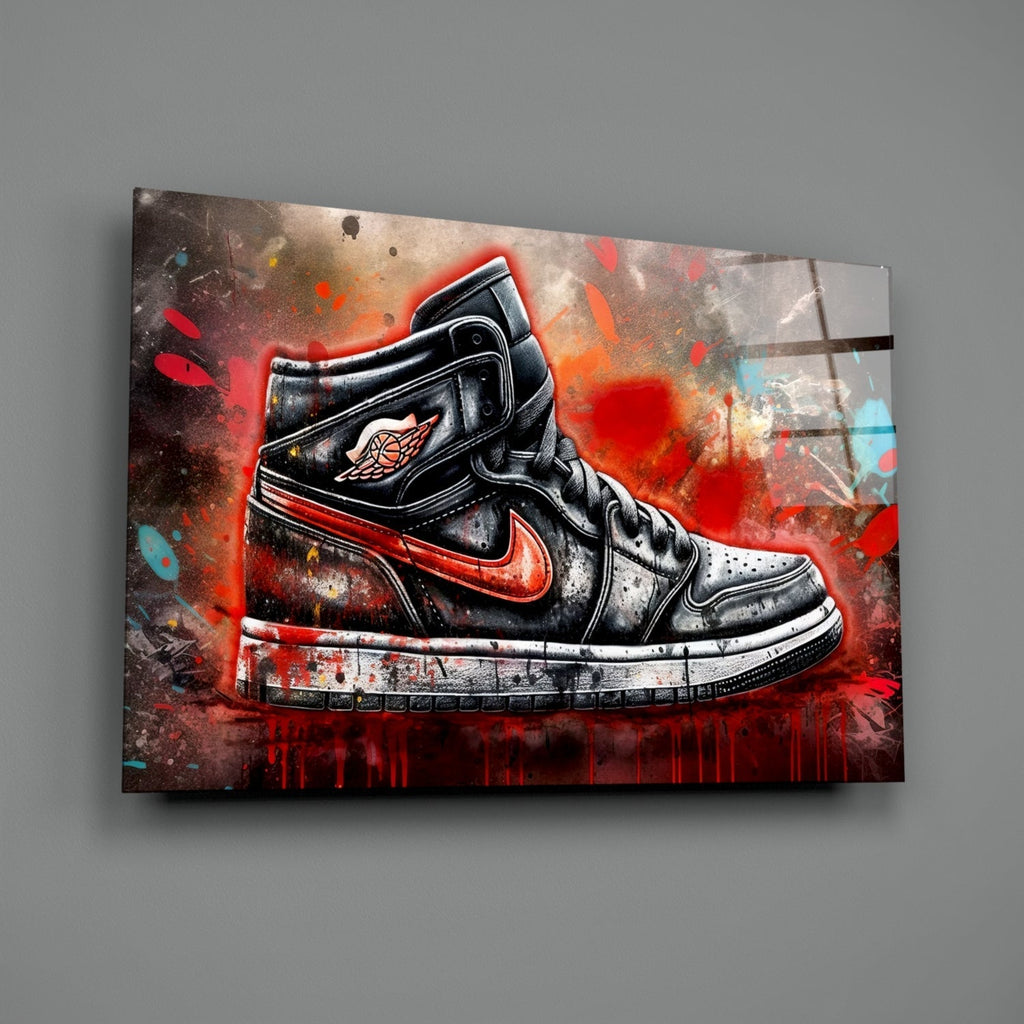 Sneakers Glass Wall Art || Designer Collection