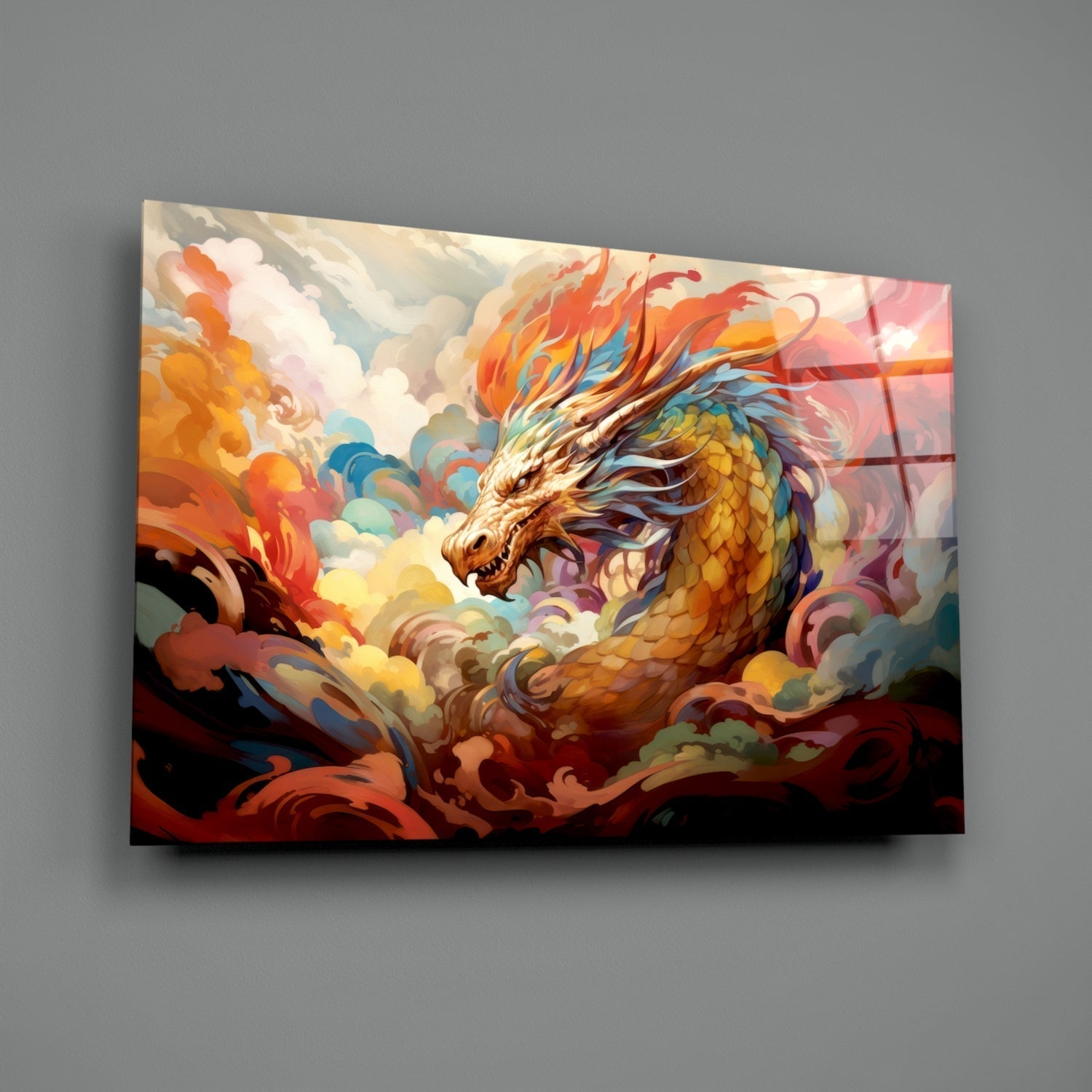 Dragon Glass Wall Art || Designer Collection