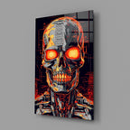 Mechanic Face Glass Wall Art || Designer Collection