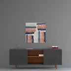 Brush Marks Glass Wall Art