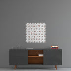 Moon Star Pattern Glass Wall Art