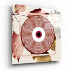 Red Evil Eye Glass Wall Art