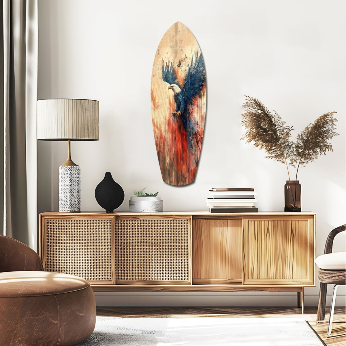 American Eagle Glass Wall Art