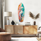 Dolphin Family Glass Wall Art