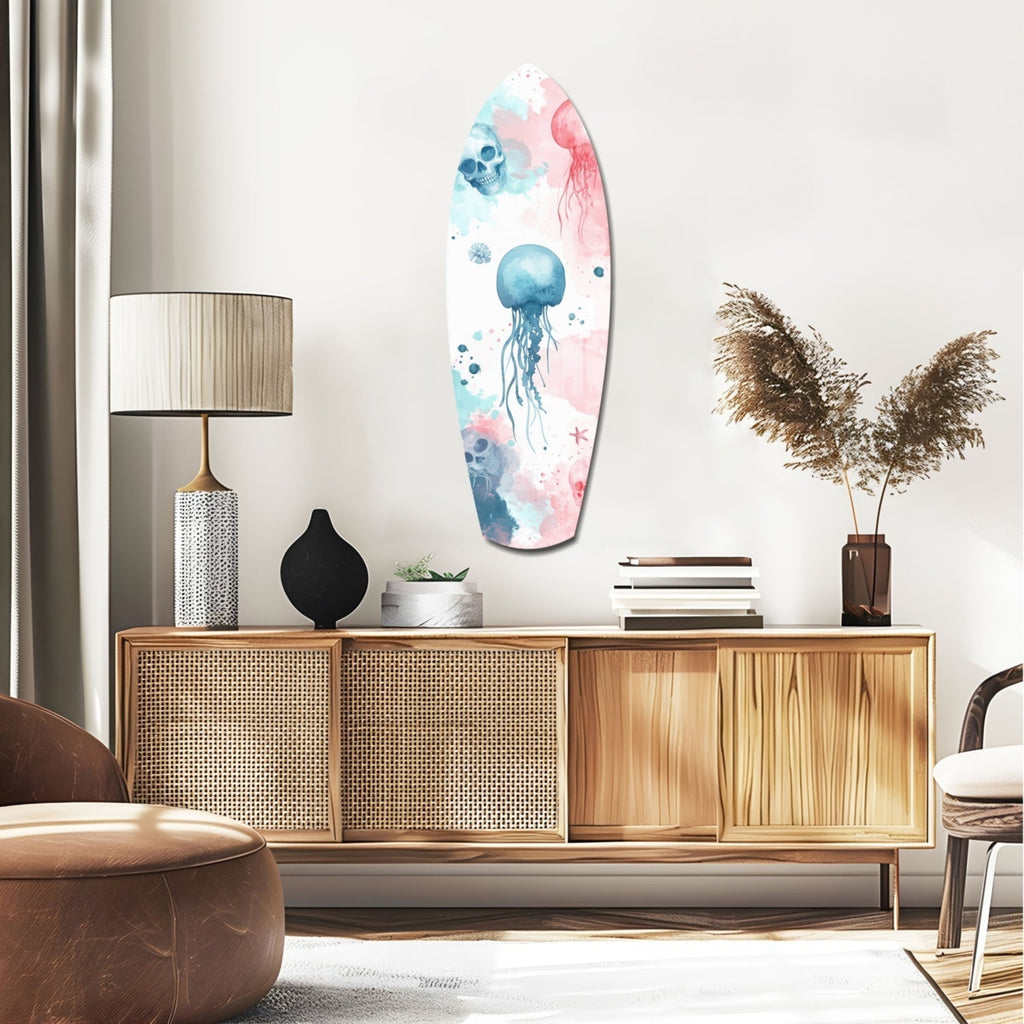 JellyFish Glass Wall Art