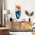 Colors of the Sunset in the Ocean Glass Wall Art