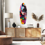 Shadowed Vigilante Glass Wall Art