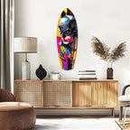 Shadowed Vigilante Glass Wall Art