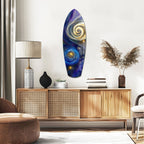 Kinetic Cosmos Glass Wall Art