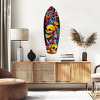 Street Soul Graffiti Skulls Glass Wall Art