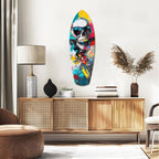 Street Soul Graffiti Skulls Glass Wall Art
