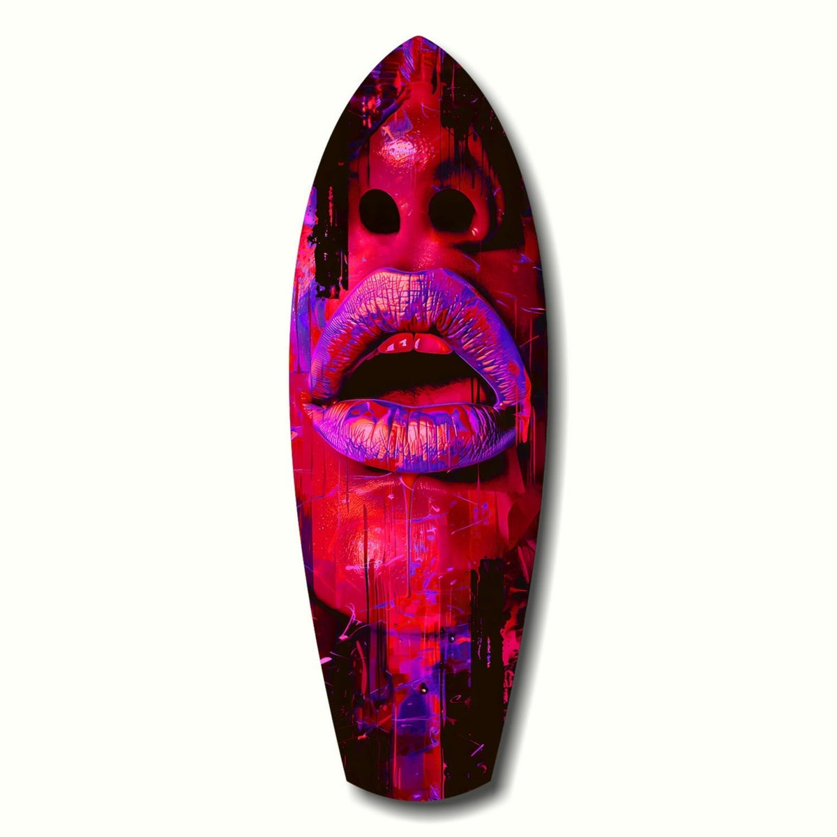 Colorful Lips V5 Glass Wall Art