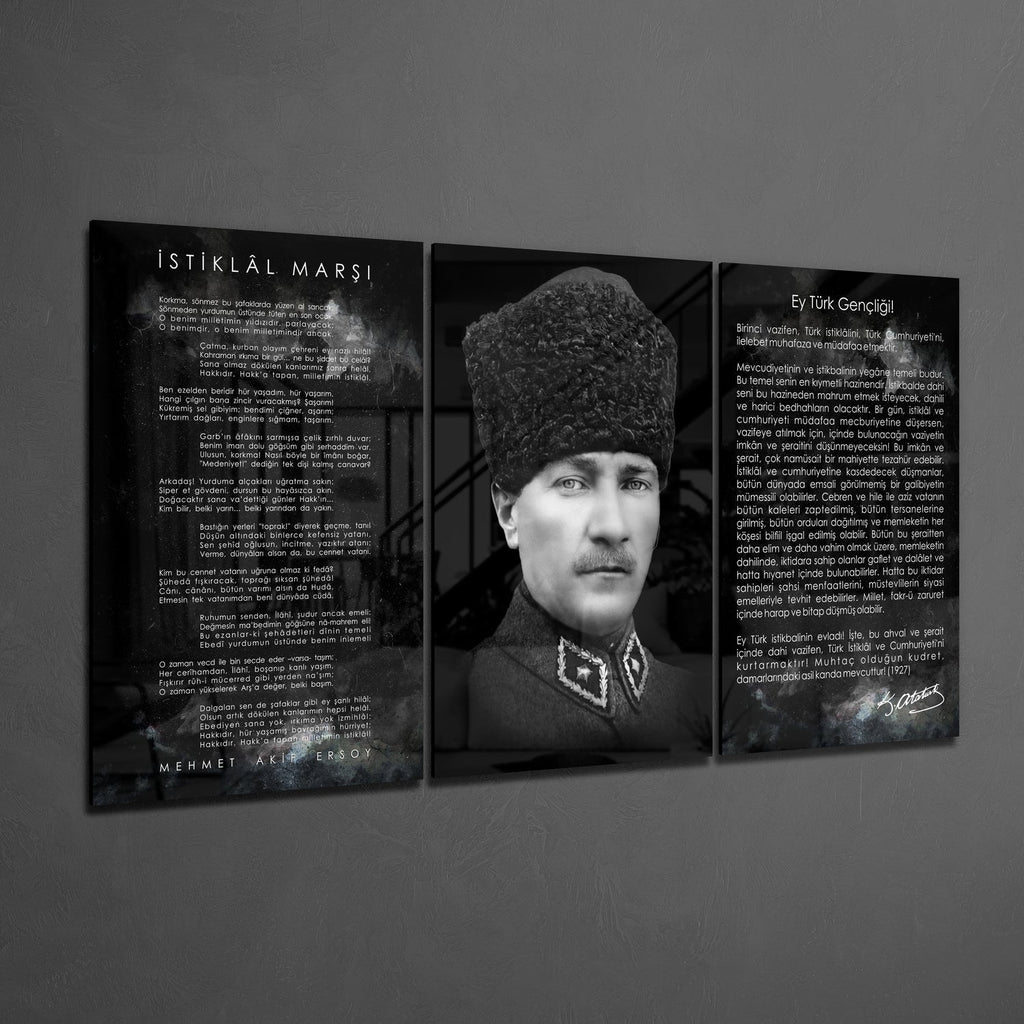 Atat√ºrk Glass Wall Art