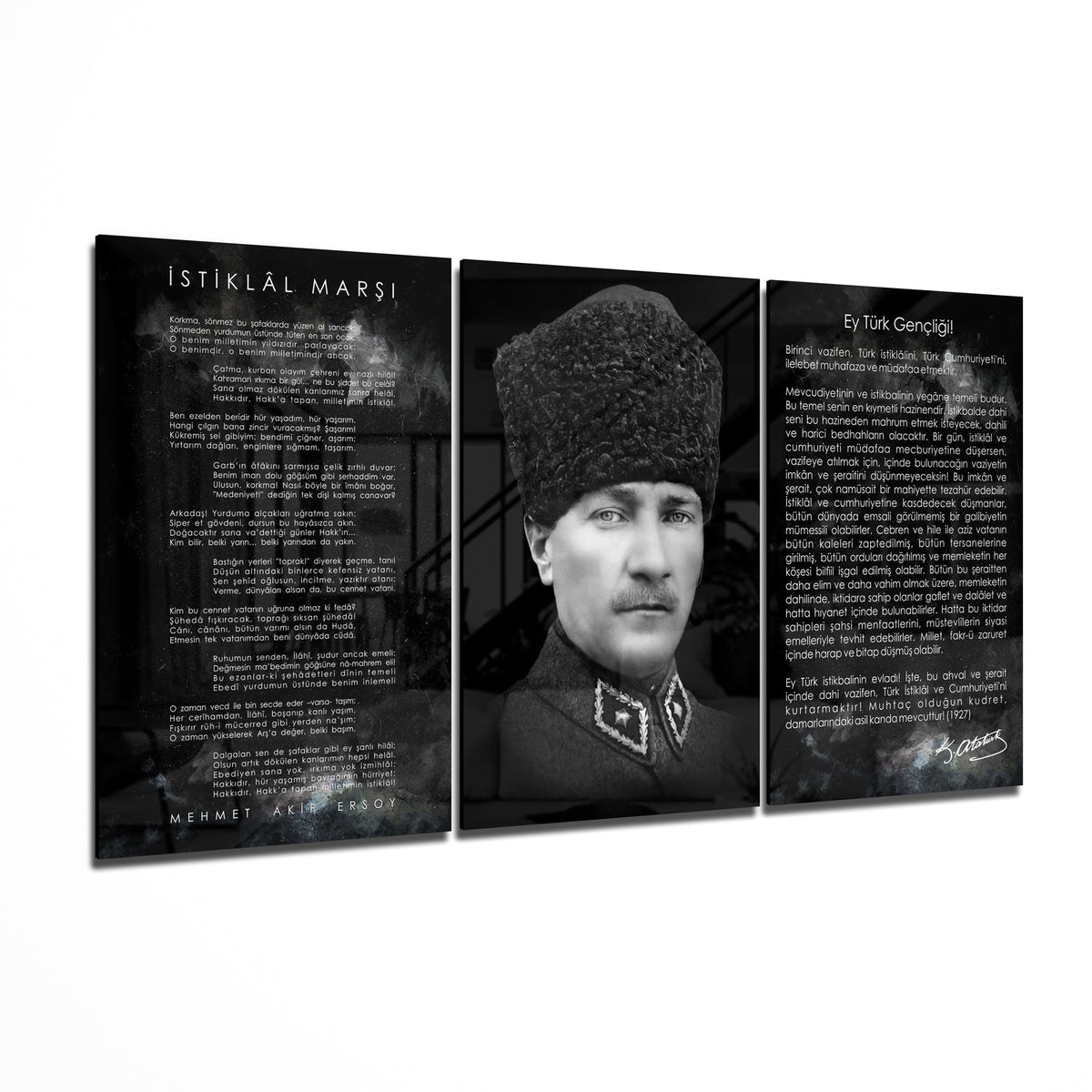 Atat√ºrk Glass Wall Art