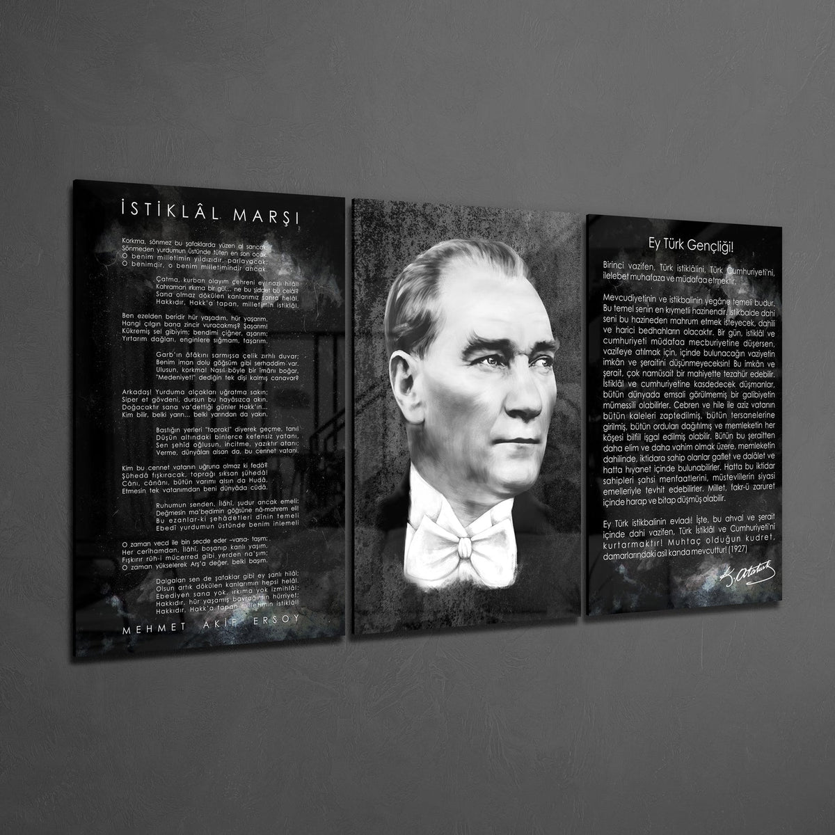 Atat√ºrk Glass Wall Art