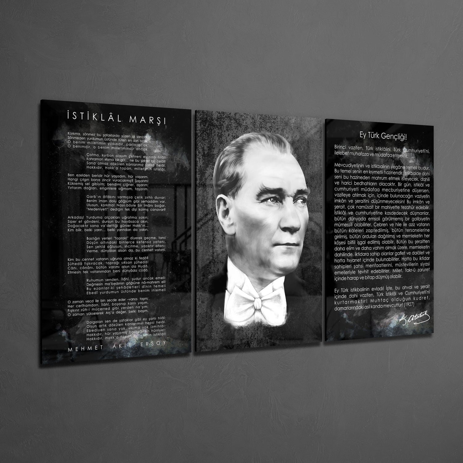 Atat√ºrk Glass Wall Art
