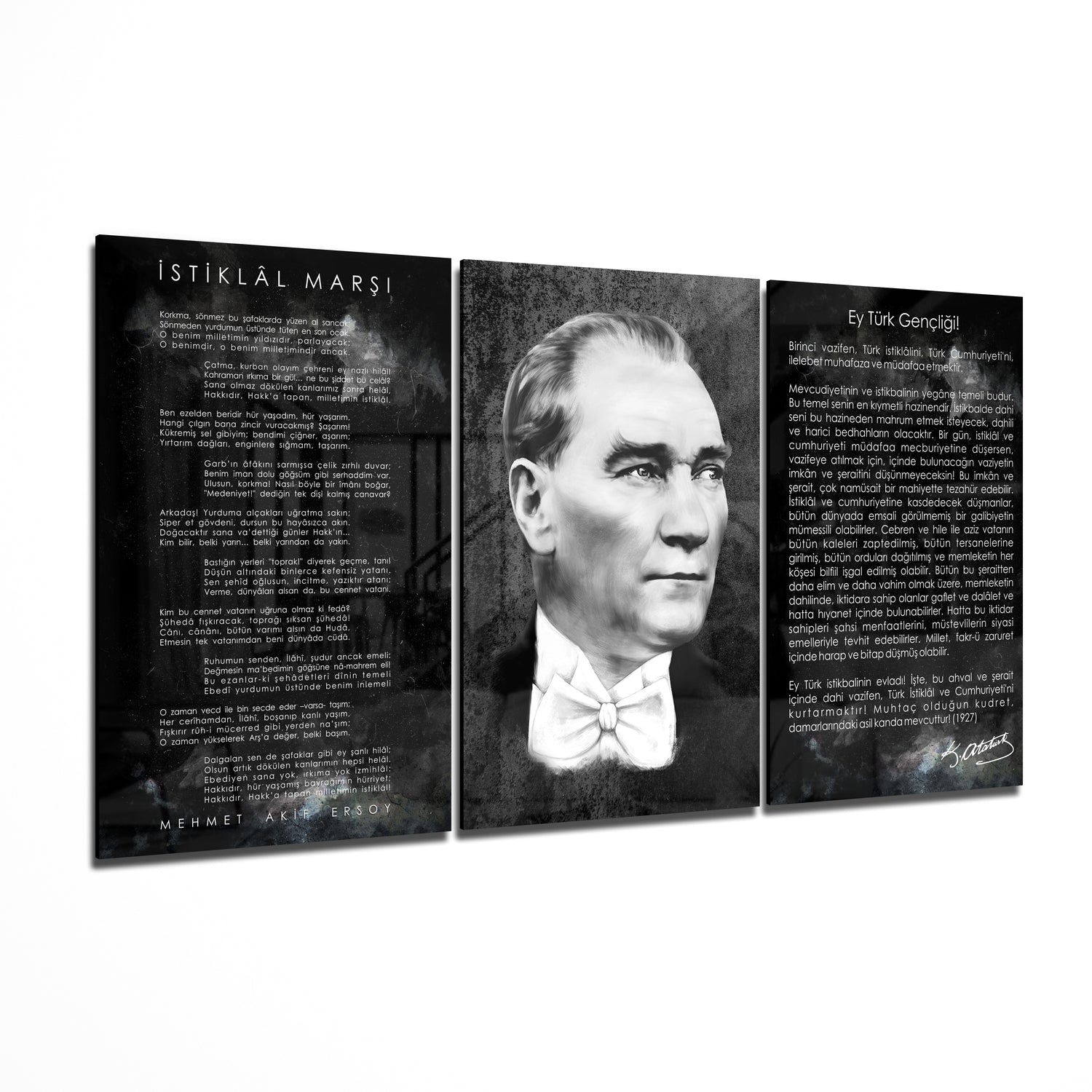 Atat√ºrk Glass Wall Art