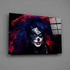 Woman Portrait 41 Glass Wall Art