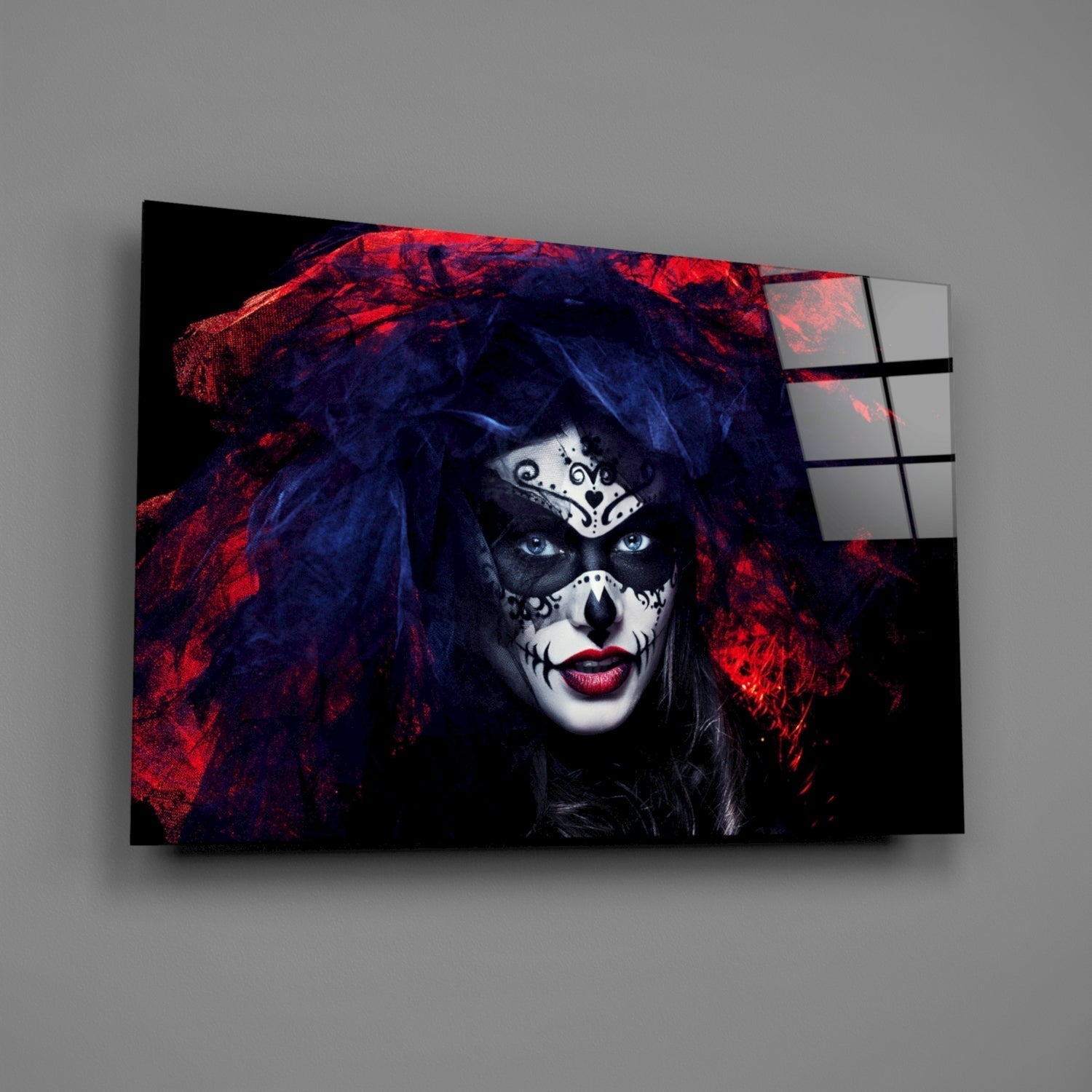 Woman Portrait 41 Glass Wall Art