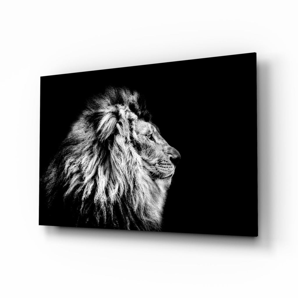Lion Glass Wall Art