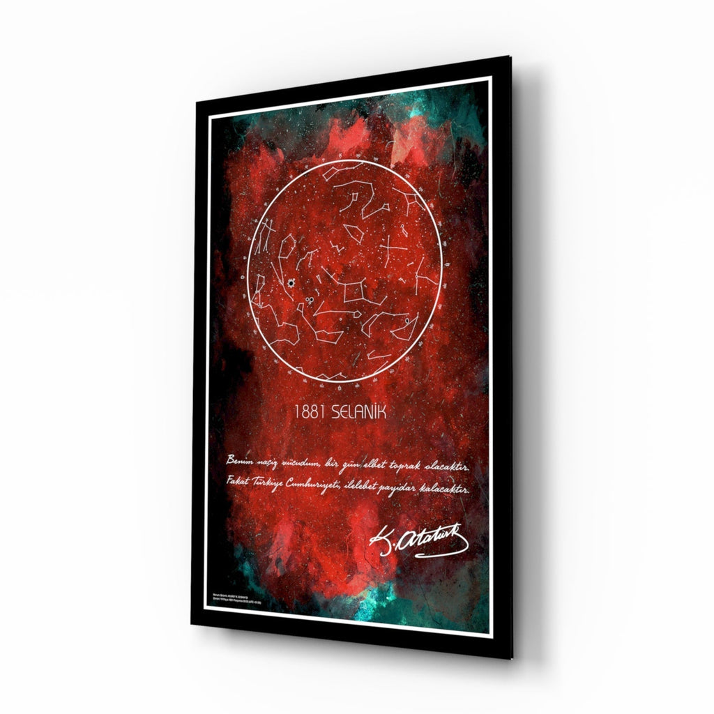 Ataturk Glass Wall Art
