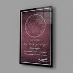 Ataturk Glass Wall Art