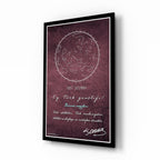 Ataturk Glass Wall Art