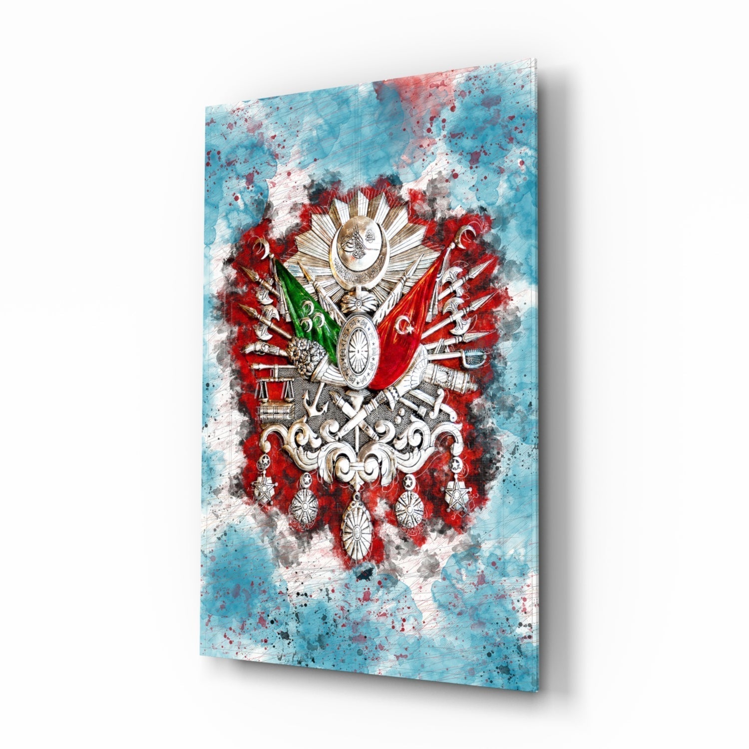 Ottoman Coat of Arms Glass Wall Art