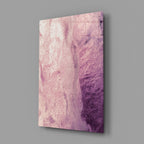 Pink Abstract Pattern Glass Wall Art