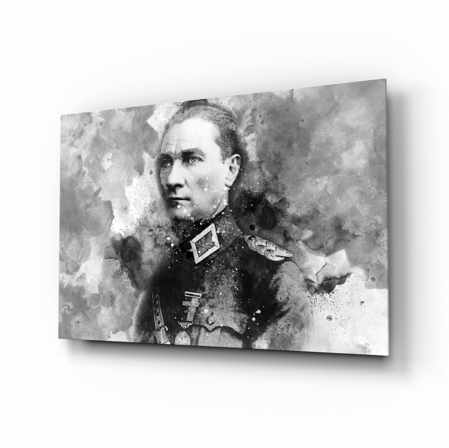 Ataturk Glass Wall Art