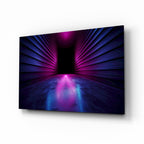 Neon Lights Glass Wall Art