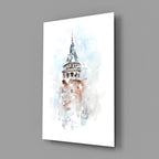 Galata Tower Glass Wall Art