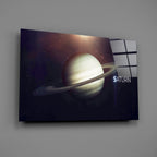 Saturn Glass Wall Art