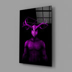Donnie Purple Glass Wall Art