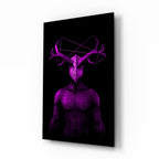 Donnie Purple Glass Wall Art