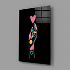 Abstract Colorful Hand Glass Wall Art