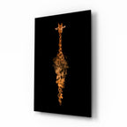 Giraffe Glass Wall Art
