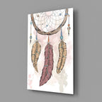 Dreamcatcher Glass Wall Art