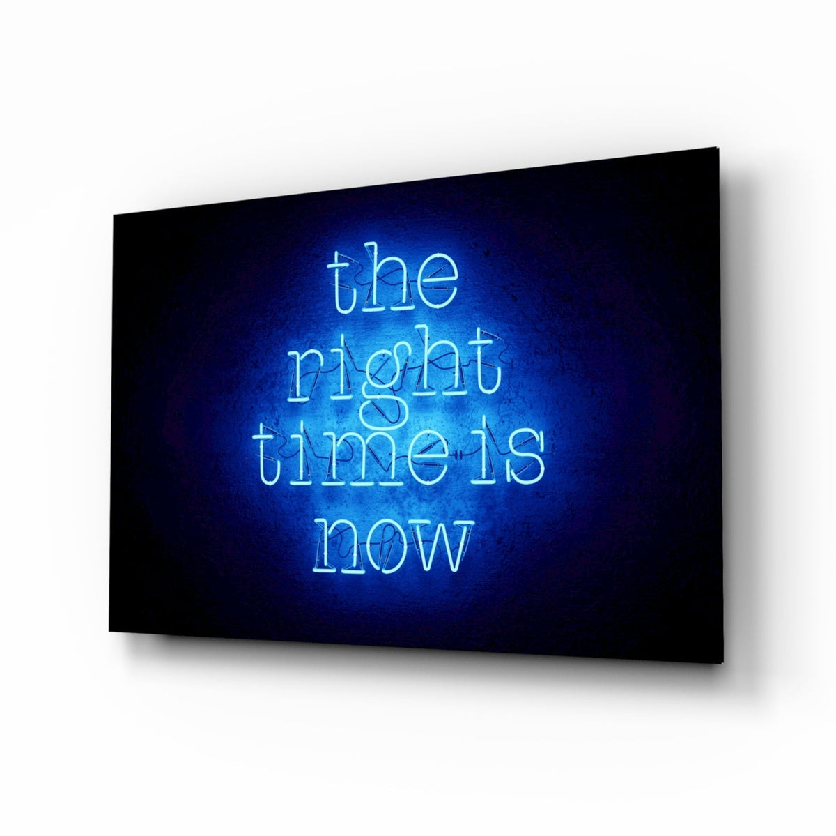 ‚ÄúThe Right Time Is Now‚Äù Glass Wall Art