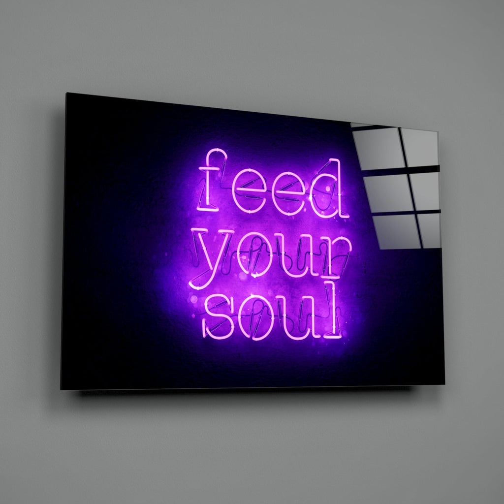 ‚ÄúFeed Your Soul‚Äù Glass Wall Art