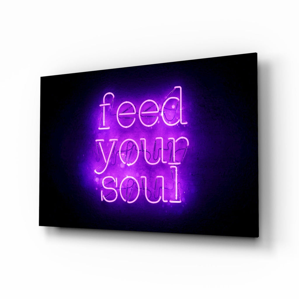 ‚ÄúFeed Your Soul‚Äù Glass Wall Art