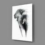 Elephant Glass Wall Art