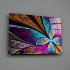 Colorful Flower Glass Wall Art