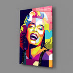 Marilyn Monroe Glass Wall Art