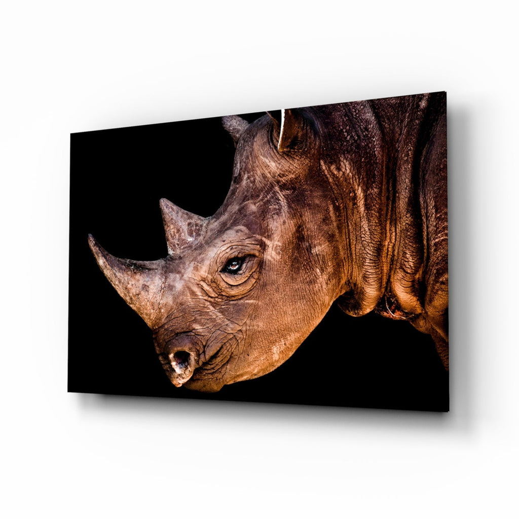 Rhino Glass Wall Art